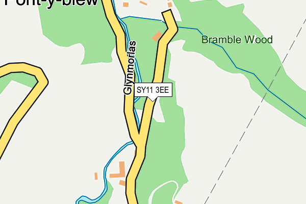 SY11 3EE map - OS OpenMap – Local (Ordnance Survey)