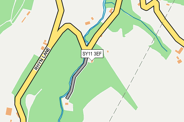 SY11 3EF map - OS OpenMap – Local (Ordnance Survey)