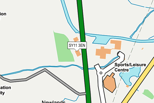 SY11 3EN map - OS OpenMap – Local (Ordnance Survey)