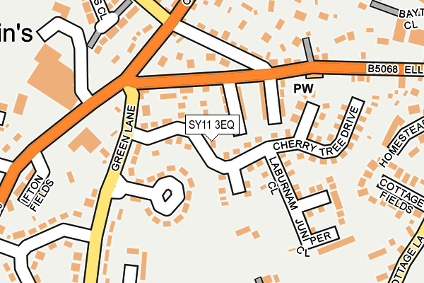 SY11 3EQ map - OS OpenMap – Local (Ordnance Survey)