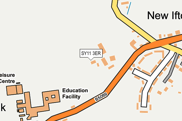 SY11 3ER map - OS OpenMap – Local (Ordnance Survey)