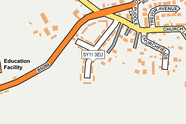 SY11 3EU map - OS OpenMap – Local (Ordnance Survey)