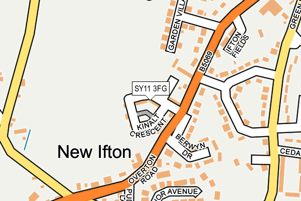 SY11 3FG map - OS OpenMap – Local (Ordnance Survey)