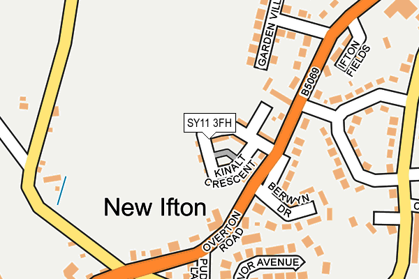 SY11 3FH map - OS OpenMap – Local (Ordnance Survey)