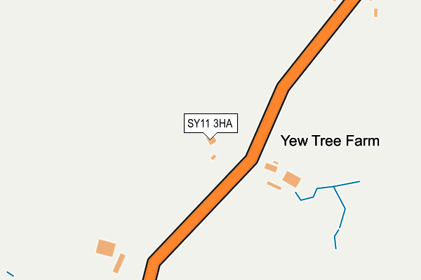 SY11 3HA map - OS OpenMap – Local (Ordnance Survey)