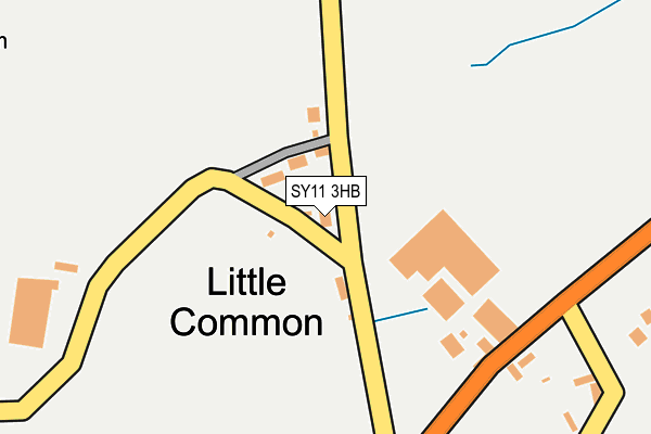 SY11 3HB map - OS OpenMap – Local (Ordnance Survey)