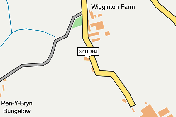 SY11 3HJ map - OS OpenMap – Local (Ordnance Survey)