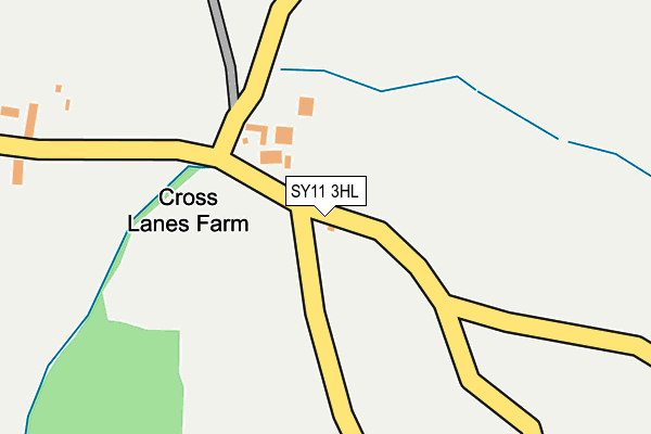 SY11 3HL map - OS OpenMap – Local (Ordnance Survey)