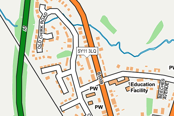 SY11 3LQ map - OS OpenMap – Local (Ordnance Survey)