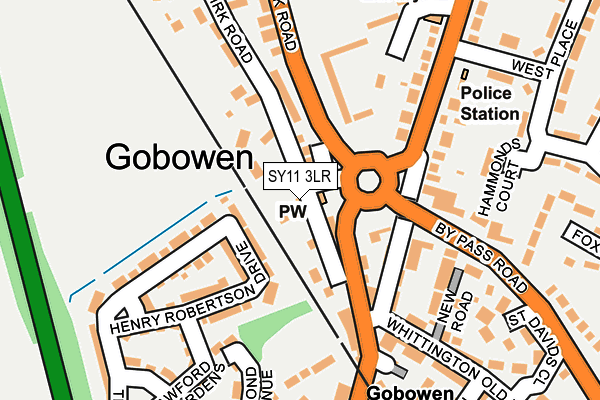 SY11 3LR map - OS OpenMap – Local (Ordnance Survey)