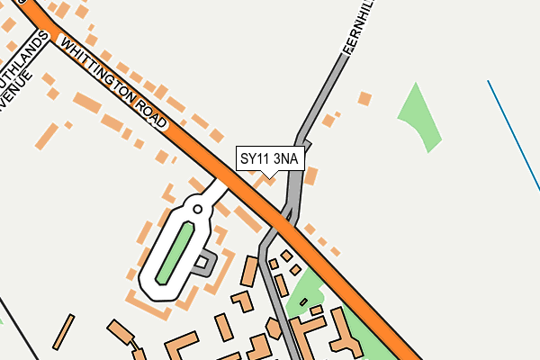 SY11 3NA map - OS OpenMap – Local (Ordnance Survey)