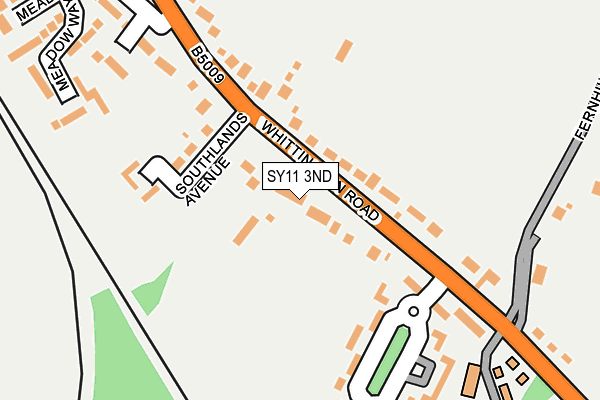 SY11 3ND map - OS OpenMap – Local (Ordnance Survey)