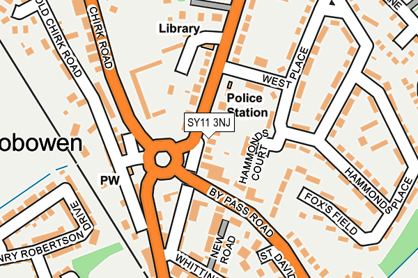 SY11 3NJ map - OS OpenMap – Local (Ordnance Survey)