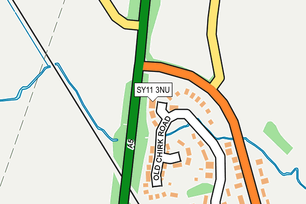 SY11 3NU map - OS OpenMap – Local (Ordnance Survey)