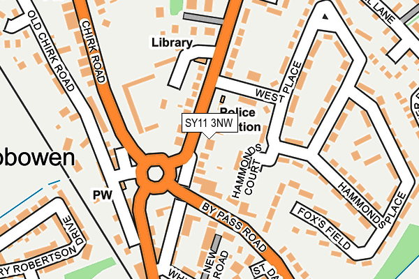 SY11 3NW map - OS OpenMap – Local (Ordnance Survey)