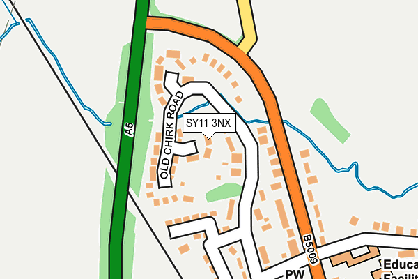 SY11 3NX map - OS OpenMap – Local (Ordnance Survey)