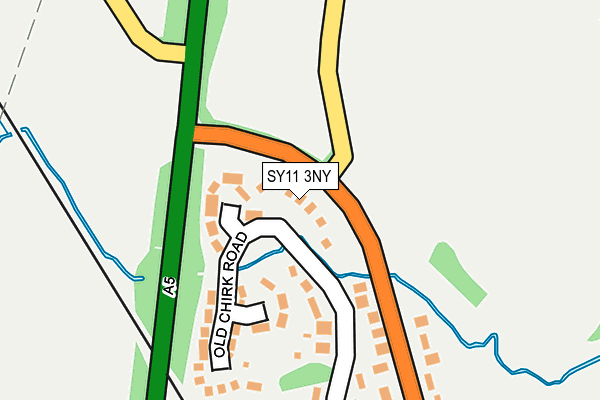 SY11 3NY map - OS OpenMap – Local (Ordnance Survey)