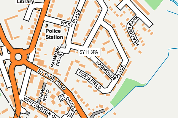 SY11 3PA map - OS OpenMap – Local (Ordnance Survey)