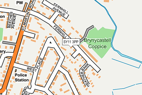 SY11 3PP map - OS OpenMap – Local (Ordnance Survey)