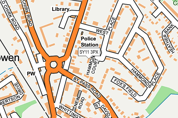 SY11 3PX map - OS OpenMap – Local (Ordnance Survey)