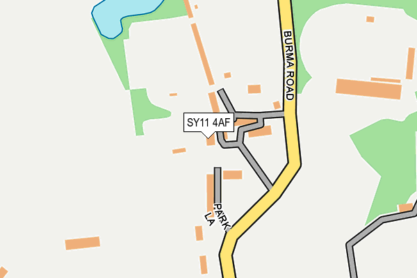 SY11 4AF map - OS OpenMap – Local (Ordnance Survey)