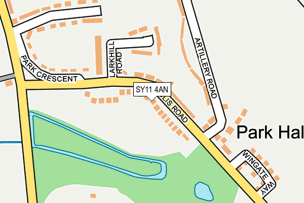 SY11 4AN map - OS OpenMap – Local (Ordnance Survey)