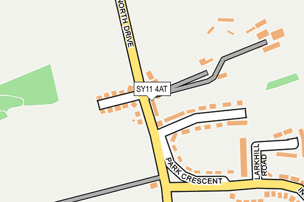 SY11 4AT map - OS OpenMap – Local (Ordnance Survey)