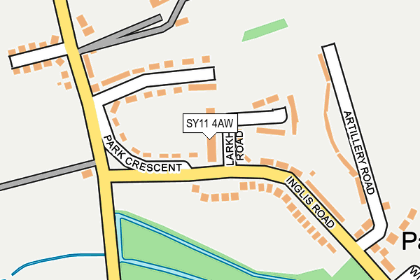 SY11 4AW map - OS OpenMap – Local (Ordnance Survey)