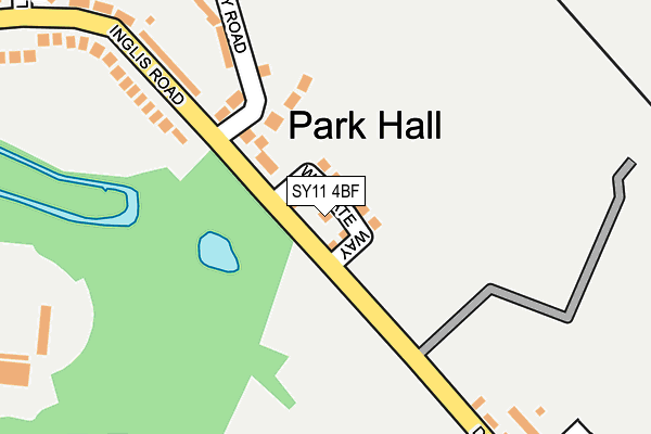 SY11 4BF map - OS OpenMap – Local (Ordnance Survey)