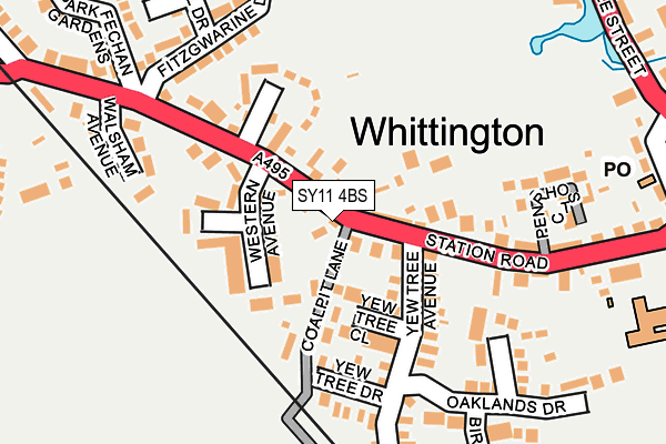 SY11 4BS map - OS OpenMap – Local (Ordnance Survey)