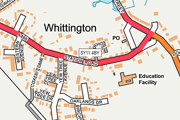 SY11 4BY map - OS OpenMap – Local (Ordnance Survey)