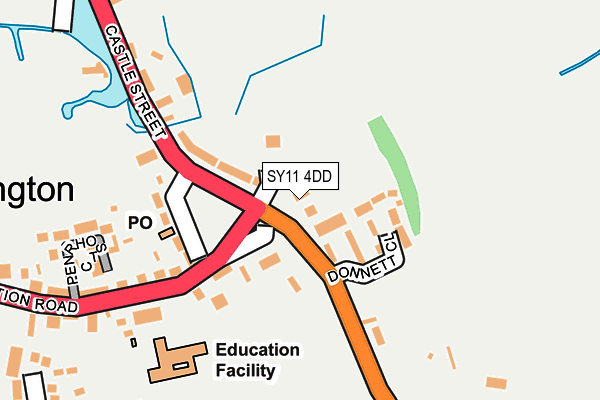 SY11 4DD map - OS OpenMap – Local (Ordnance Survey)