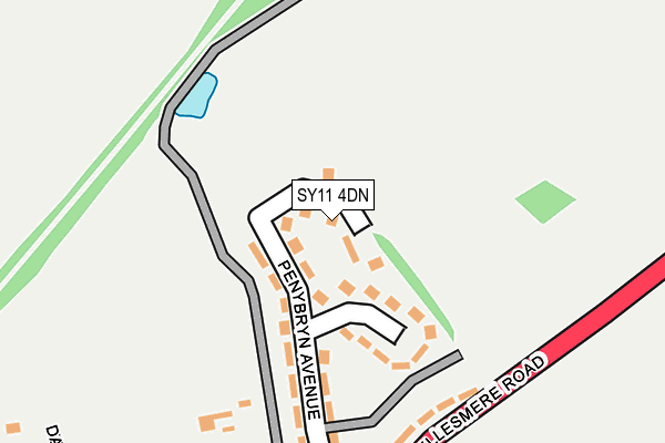 SY11 4DN map - OS OpenMap – Local (Ordnance Survey)