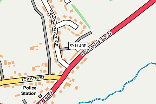 SY11 4DP map - OS OpenMap – Local (Ordnance Survey)