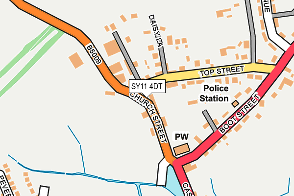 SY11 4DT map - OS OpenMap – Local (Ordnance Survey)