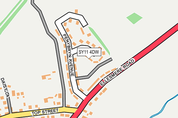 SY11 4DW map - OS OpenMap – Local (Ordnance Survey)