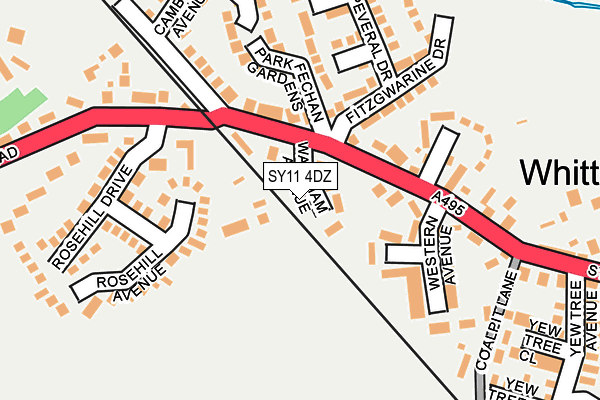 SY11 4DZ map - OS OpenMap – Local (Ordnance Survey)
