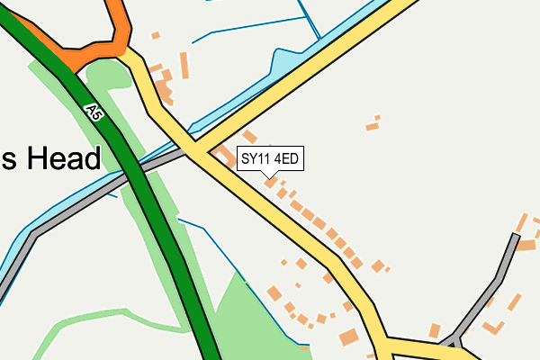 SY11 4ED map - OS OpenMap – Local (Ordnance Survey)