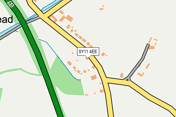 SY11 4EE map - OS OpenMap – Local (Ordnance Survey)