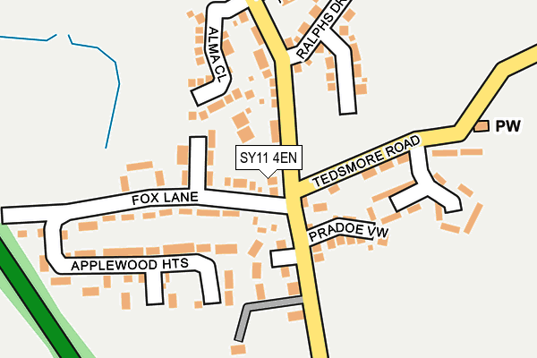 SY11 4EN map - OS OpenMap – Local (Ordnance Survey)