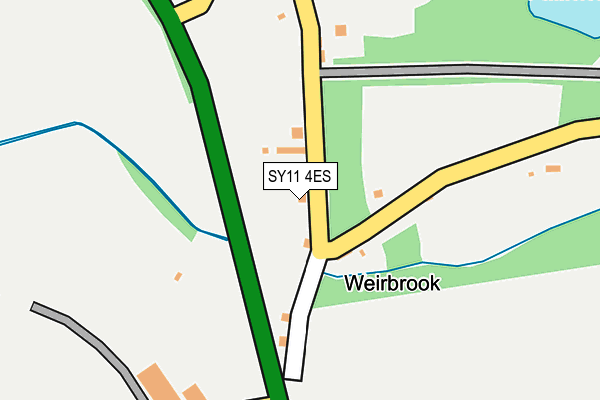 SY11 4ES map - OS OpenMap – Local (Ordnance Survey)