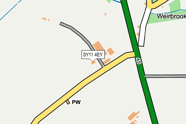 SY11 4EY map - OS OpenMap – Local (Ordnance Survey)