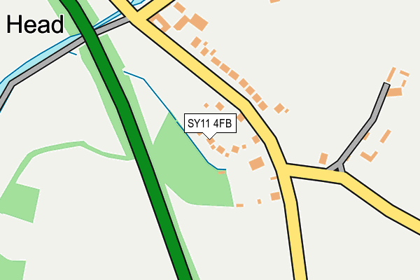 SY11 4FB map - OS OpenMap – Local (Ordnance Survey)