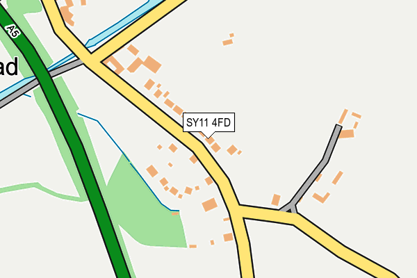 SY11 4FD map - OS OpenMap – Local (Ordnance Survey)