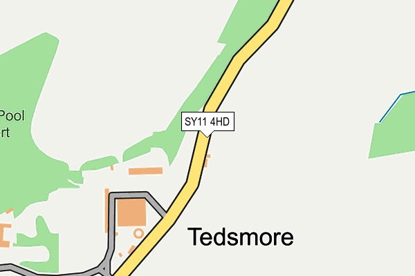 SY11 4HD map - OS OpenMap – Local (Ordnance Survey)