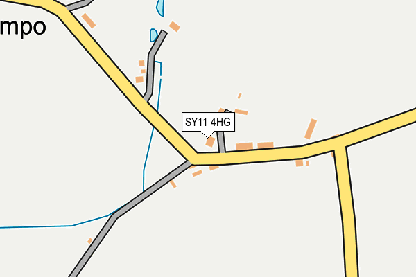 SY11 4HG map - OS OpenMap – Local (Ordnance Survey)