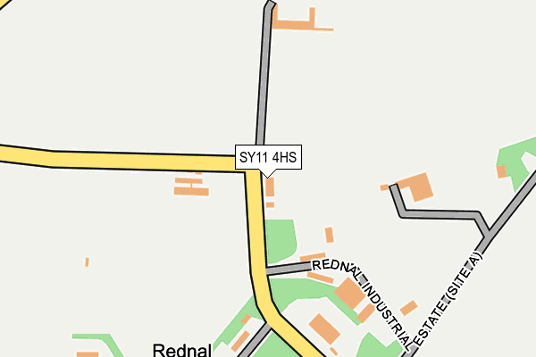 SY11 4HS map - OS OpenMap – Local (Ordnance Survey)