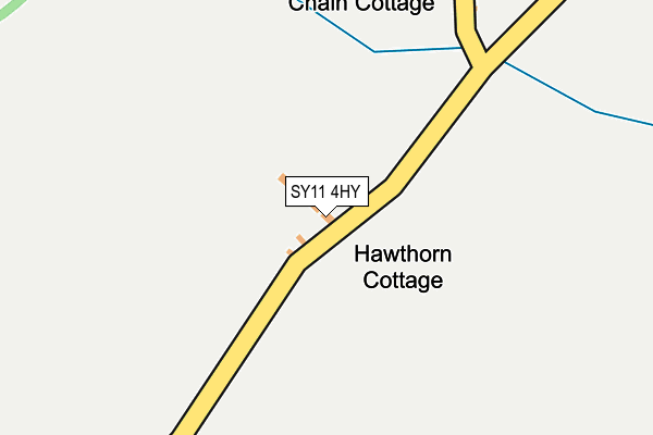 SY11 4HY map - OS OpenMap – Local (Ordnance Survey)