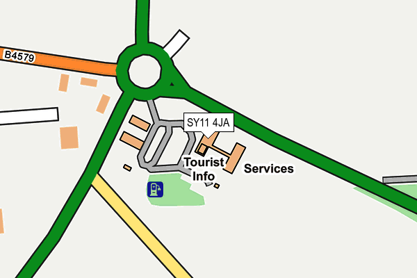 SY11 4JA map - OS OpenMap – Local (Ordnance Survey)