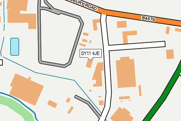 SY11 4JE map - OS OpenMap – Local (Ordnance Survey)